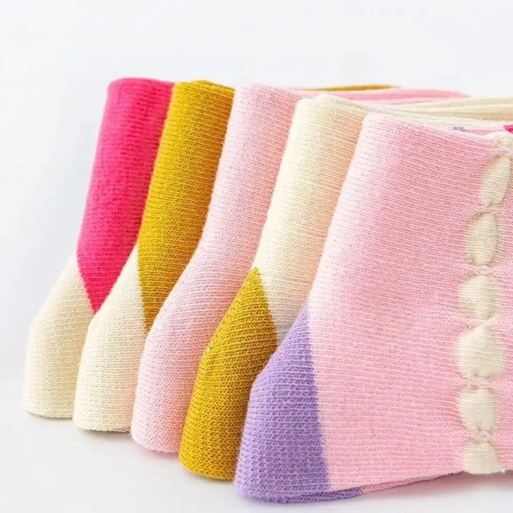 New 5 pairs new cotton socks girl 4-8 years
